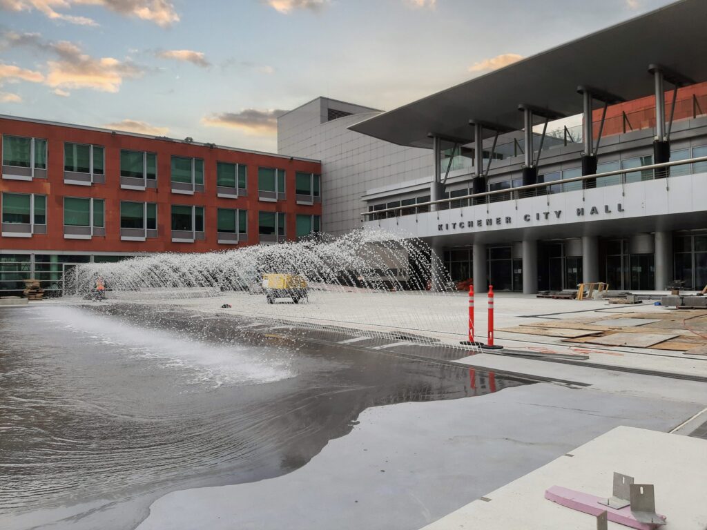 Carl Zehr Square Water Feature