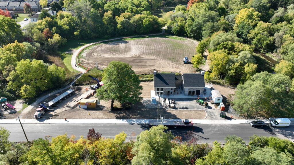 old mill pumping station aerial